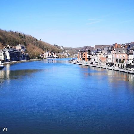 Vue Sur Meuse Avec Jacuzzi Et Sauna Exterieur. Yvoir Экстерьер фото