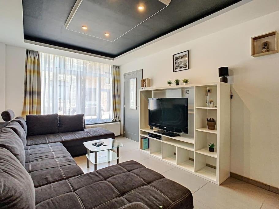 Vue Sur Meuse Avec Jacuzzi Et Sauna Exterieur. Yvoir Экстерьер фото